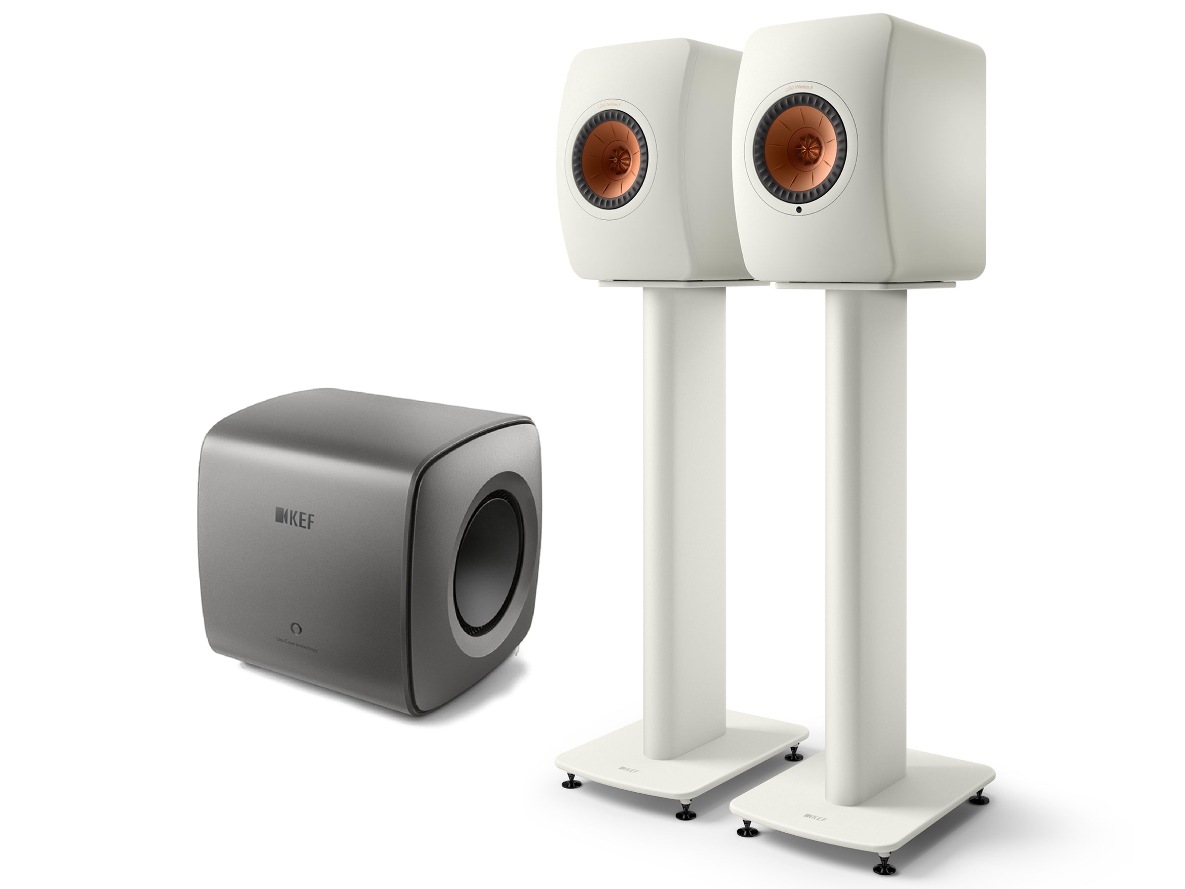 KEF LS50 Wireless II + KC62 Subwoofer Wireless Speaker System
