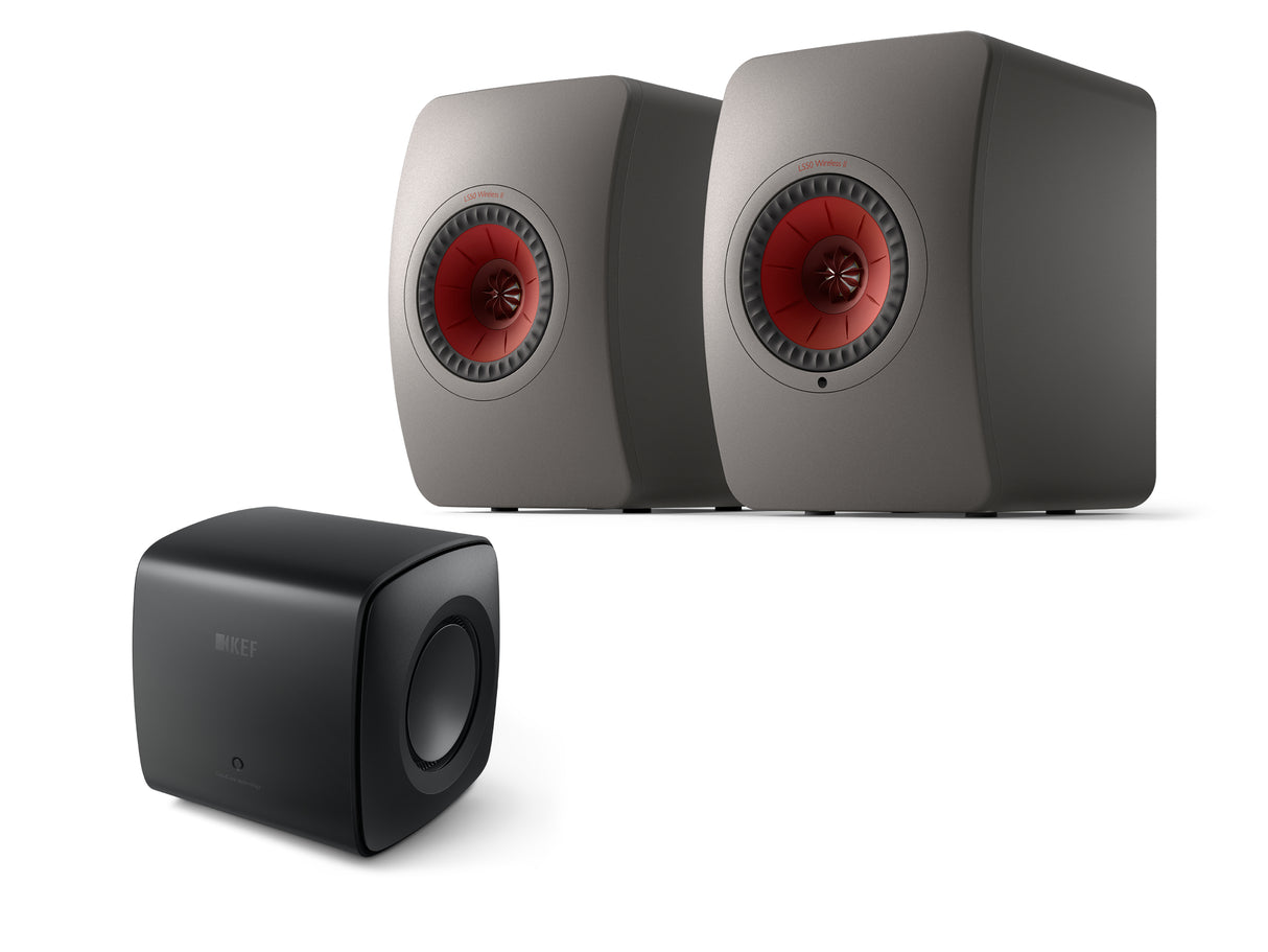 KEF LS50 Wireless II + KC62 Subwoofer Wireless Speaker System