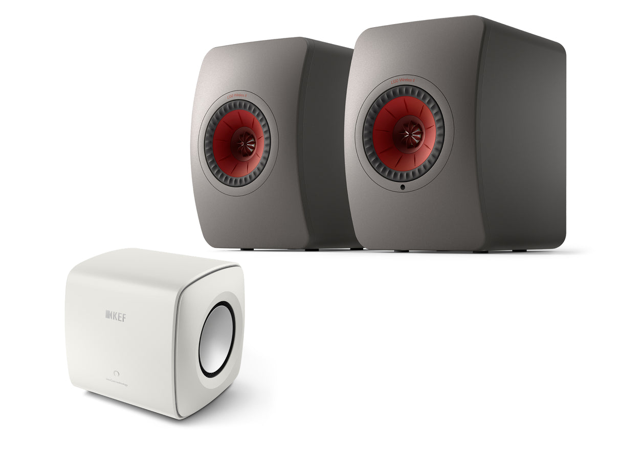KEF LS50 Wireless II + KC62 Subwoofer Wireless Speaker System