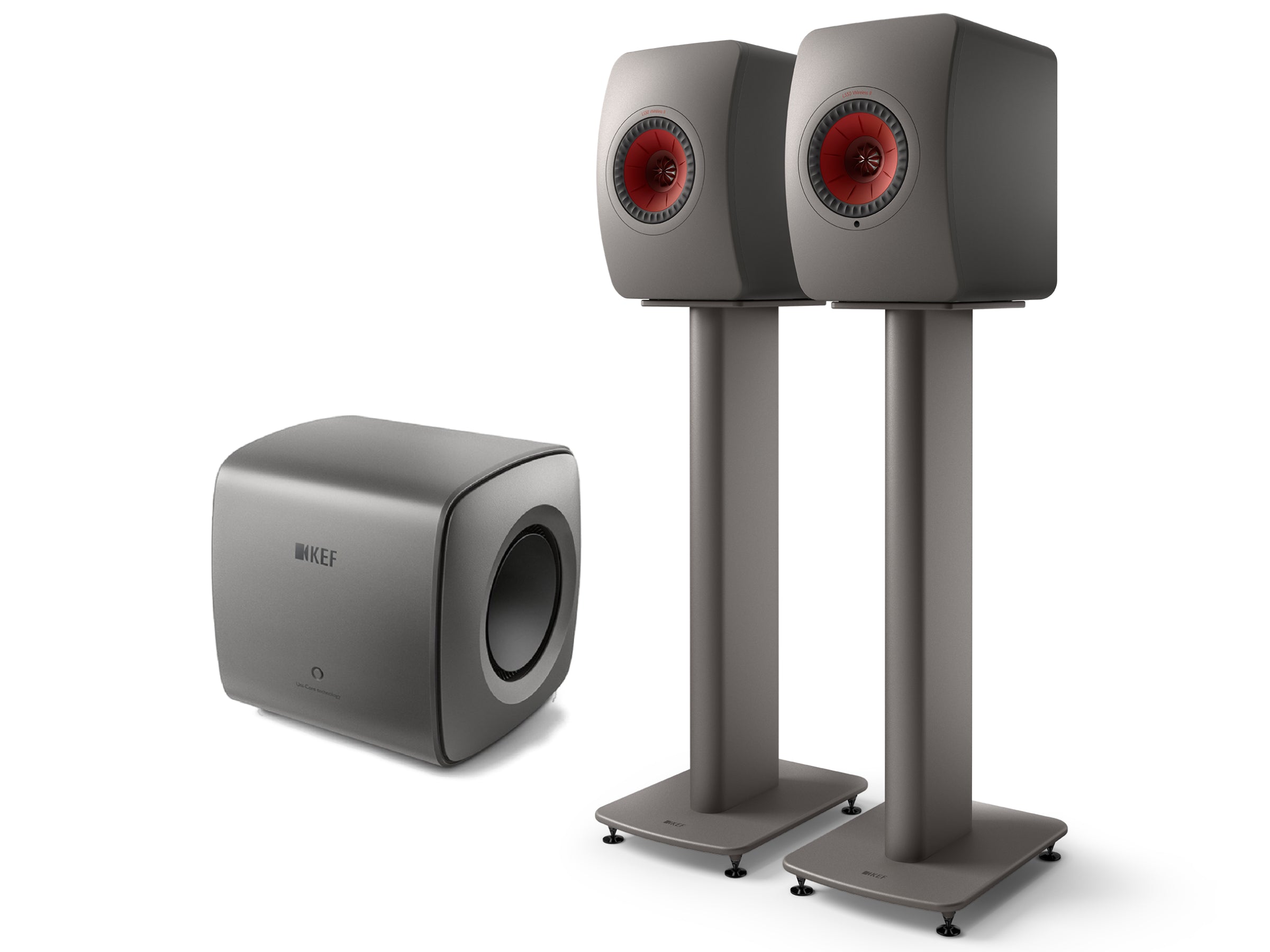 KEF LS50 Wireless II + KC62 Subwoofer Wireless Speaker KEF LS50 Wireless II + KC62 Subwoofer Wireless Speaker
