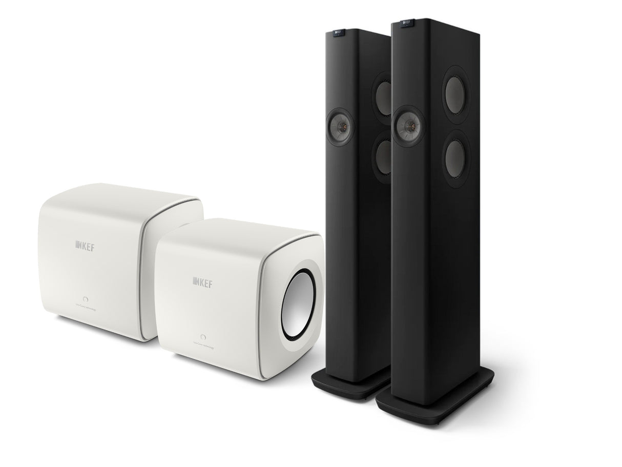 Kef LS60 Wireless + 2x KC62 Subwoofer Wireless Speaker System