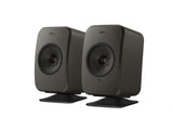 KEF LSX II LT Wireless Speakers + KEF P1 Desk Pad