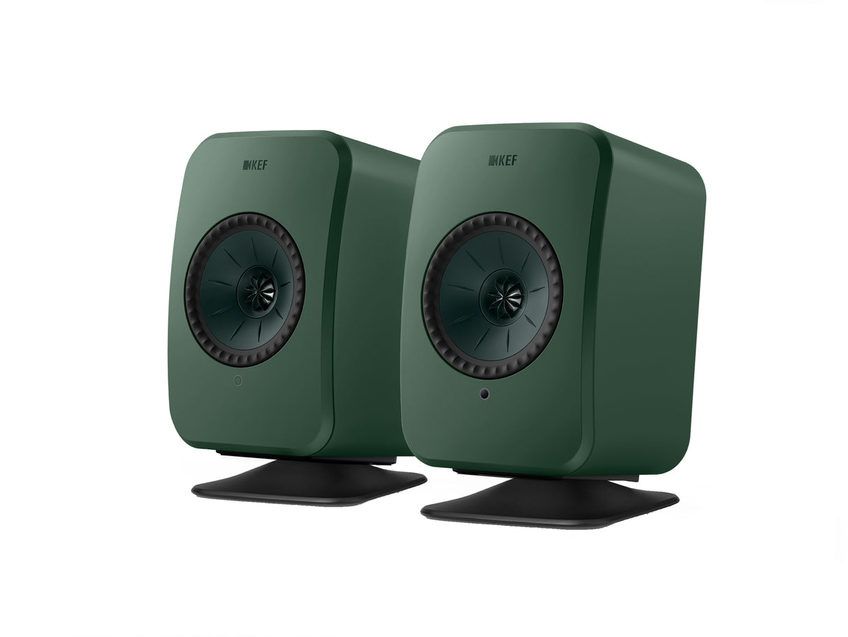 KEF LSX II LT Wireless Speakers + KEF P1 Desk Pad