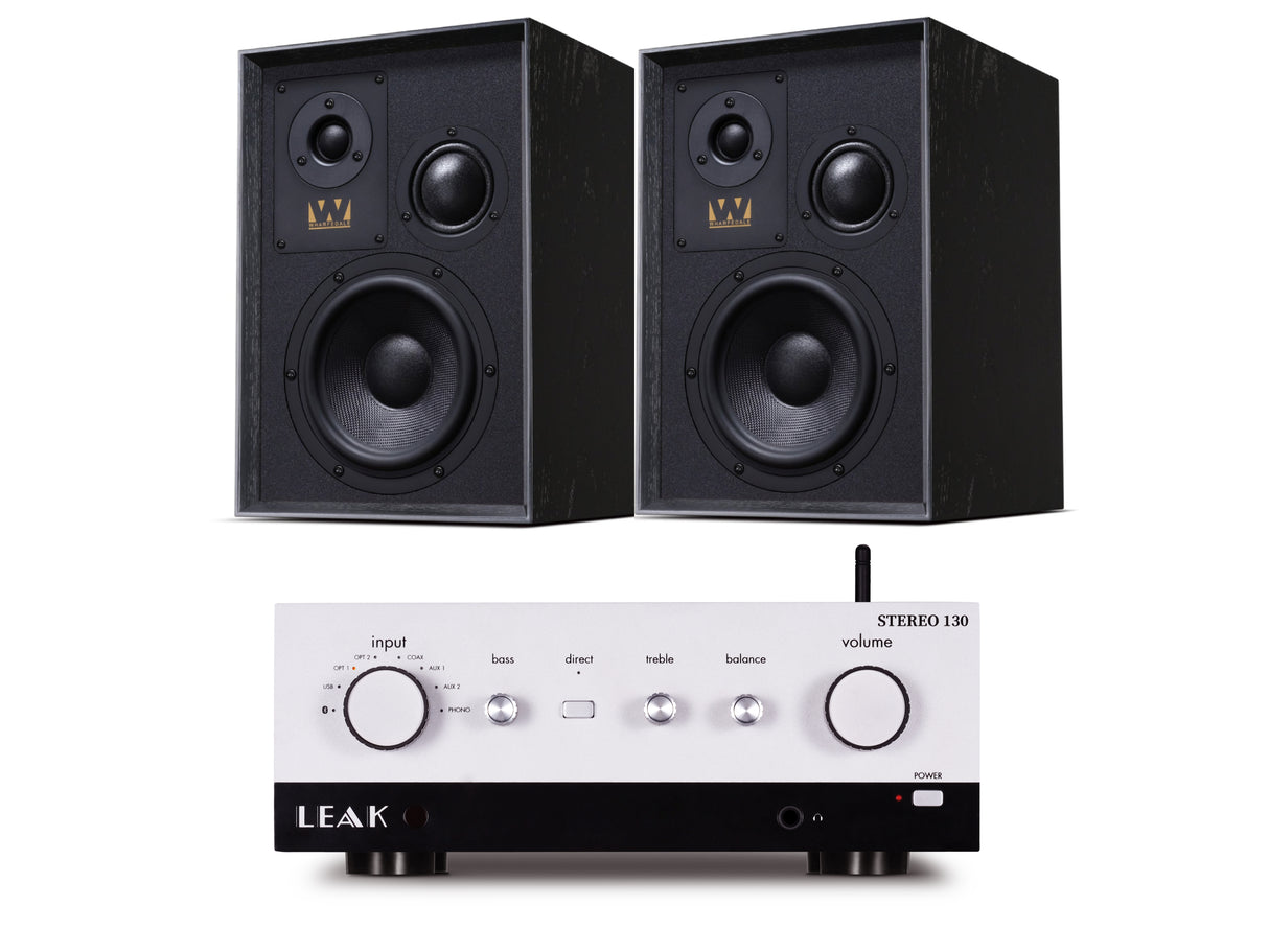 Leak Stereo 130 with Wharfedale Super Denton Bookshelf Speakers