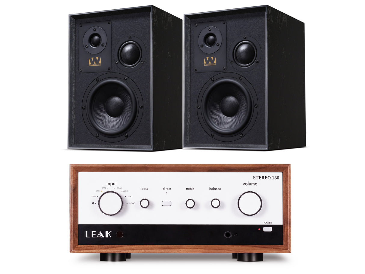 Leak Stereo 130 with Wharfedale Super Denton Bookshelf Speakers
