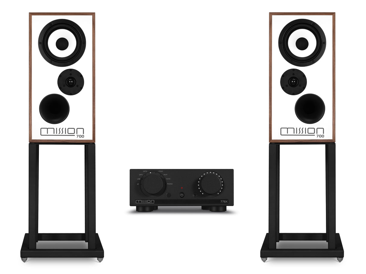 Mission 778X with 700 Speaker & 700 Stands