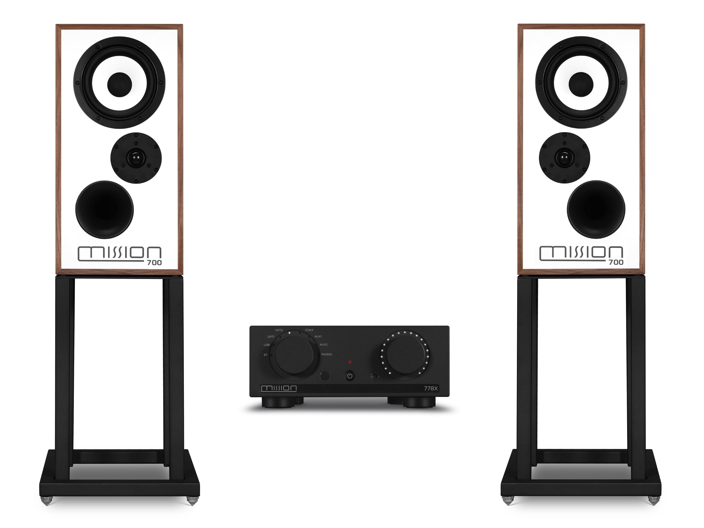 Mission 778X with 700 Speaker & 700 Stands