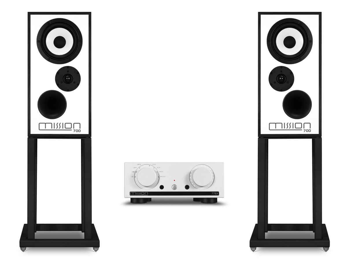 Mission 778X with 700 Speaker & 700 Stands