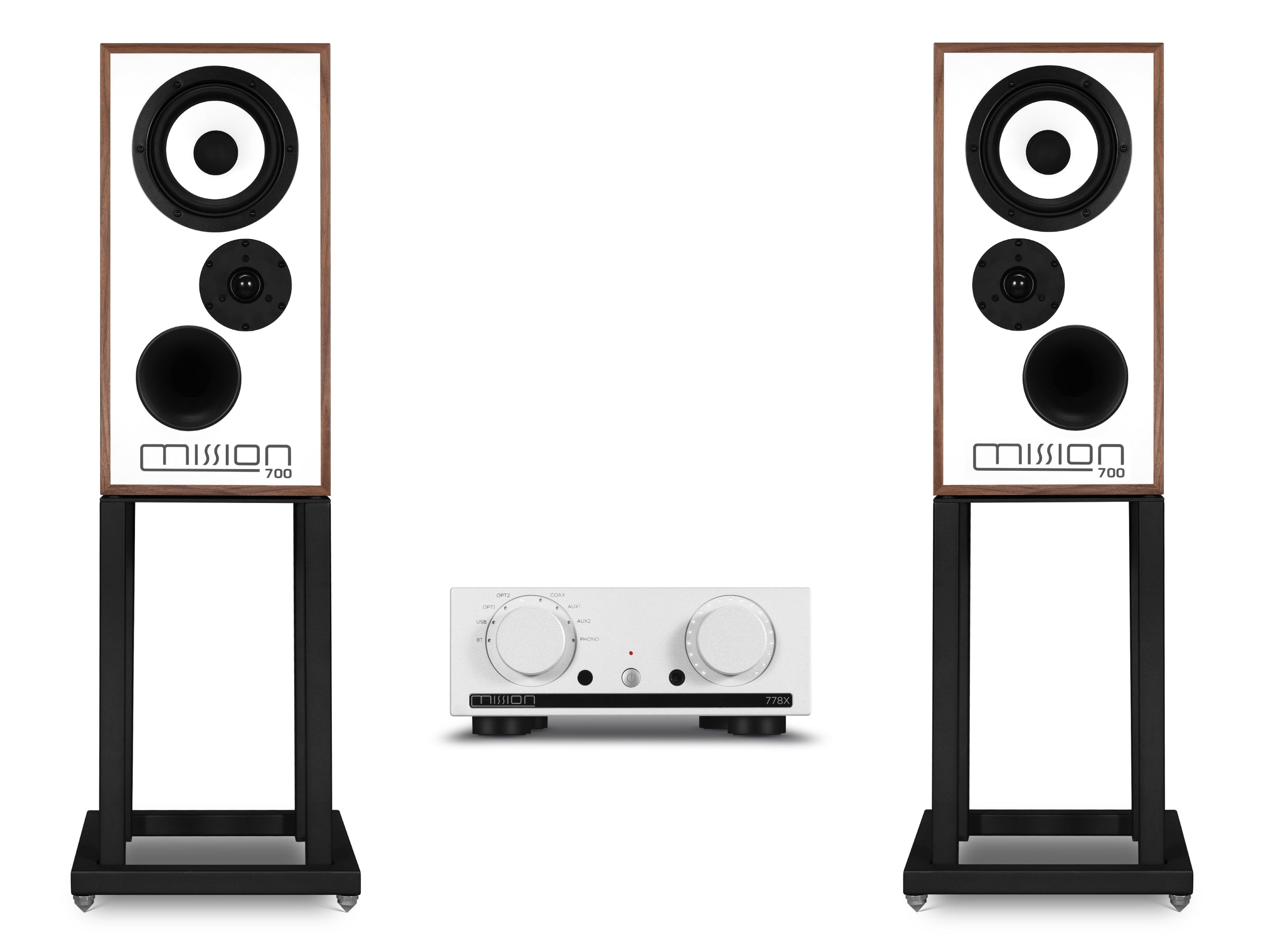 Mission 778X with 700 Speaker & 700 Stands