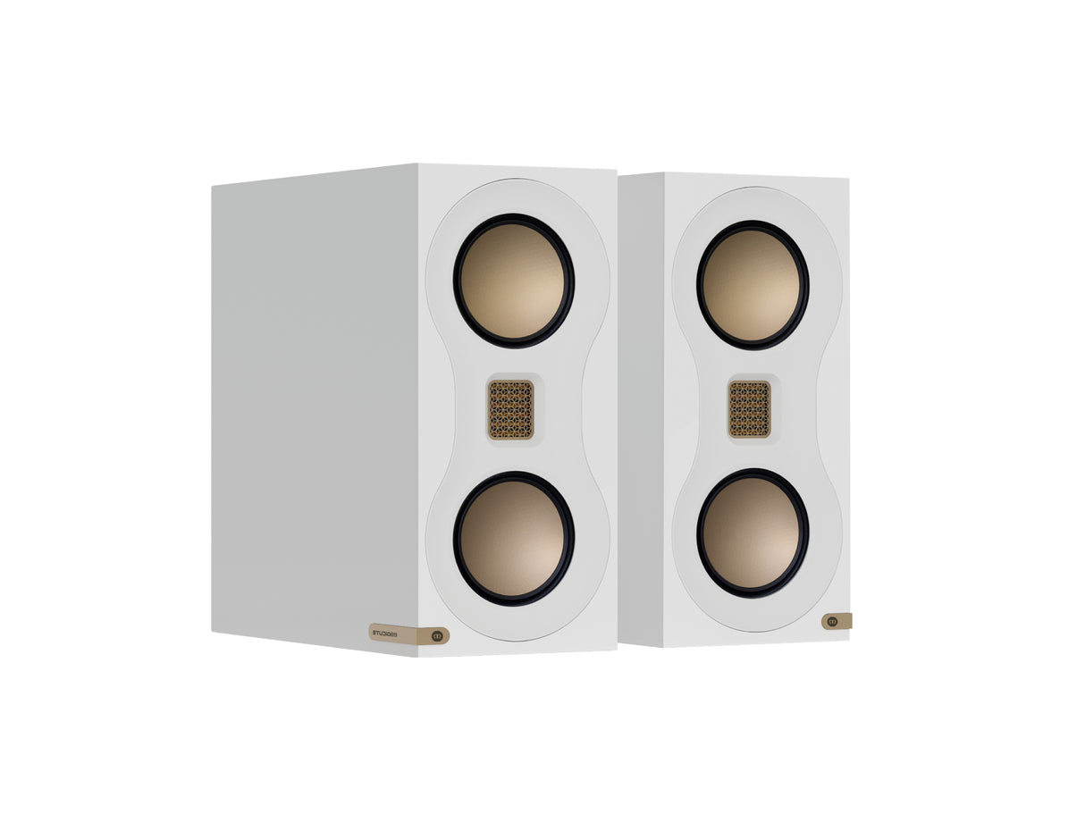Monitor Audio Studio 89 Bookshelf Speakers (White)