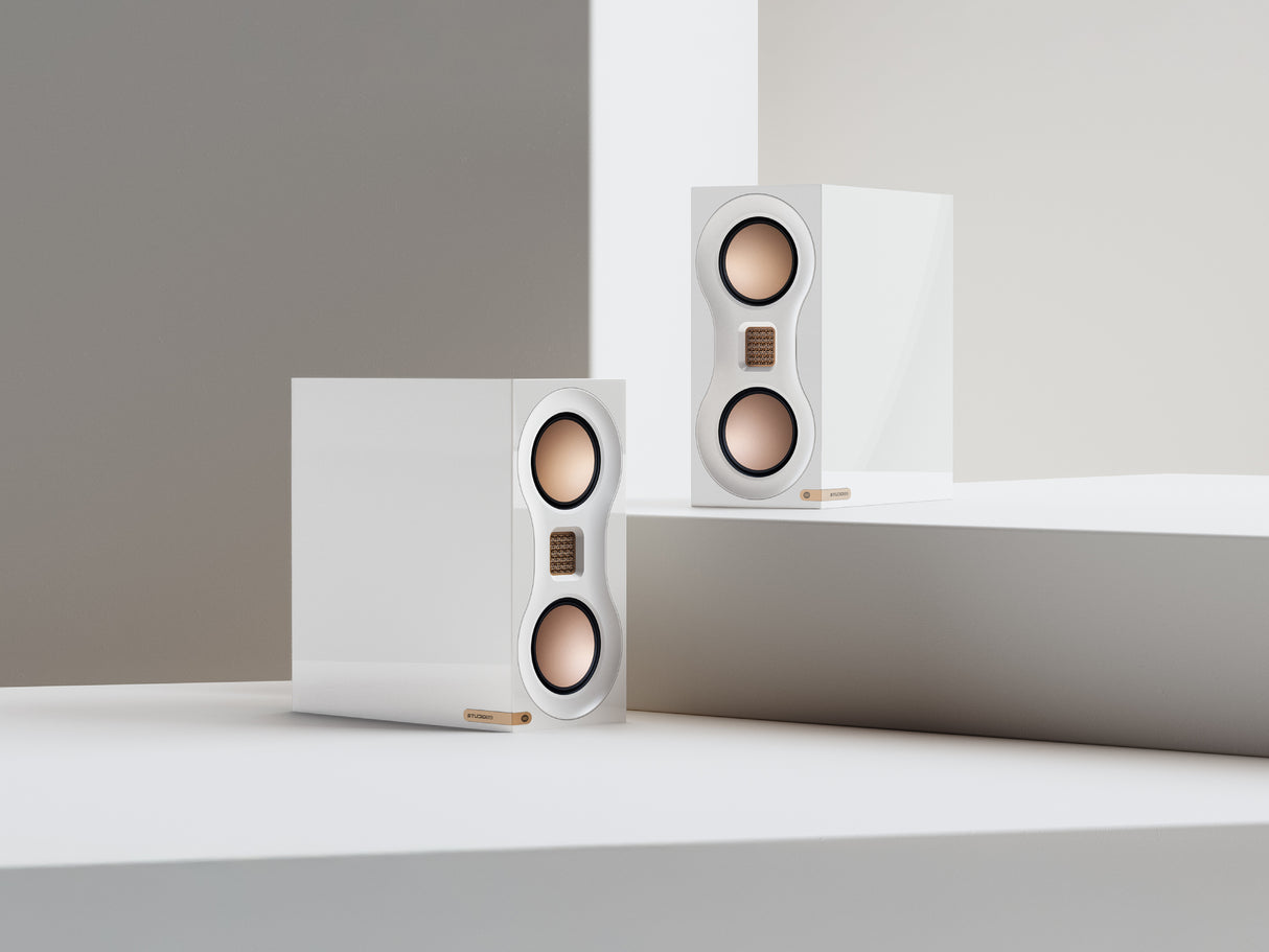 Monitor Audio Studio 89 Bookshelf Speakers (White)