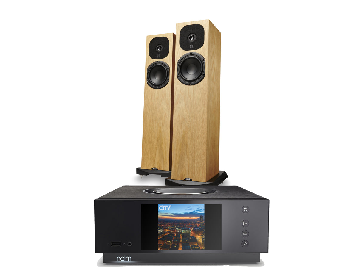 Naim Uniti Atom HDMI + Neat Motive SX2 Floorstanding Speakers