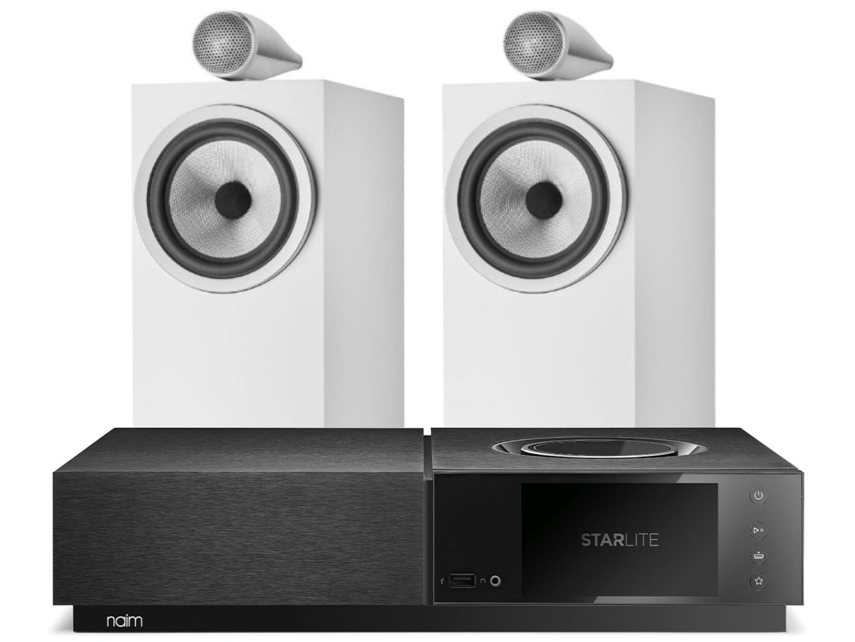Naim Uniti Star Lite with Bowers & Wilkins 705 S3 White