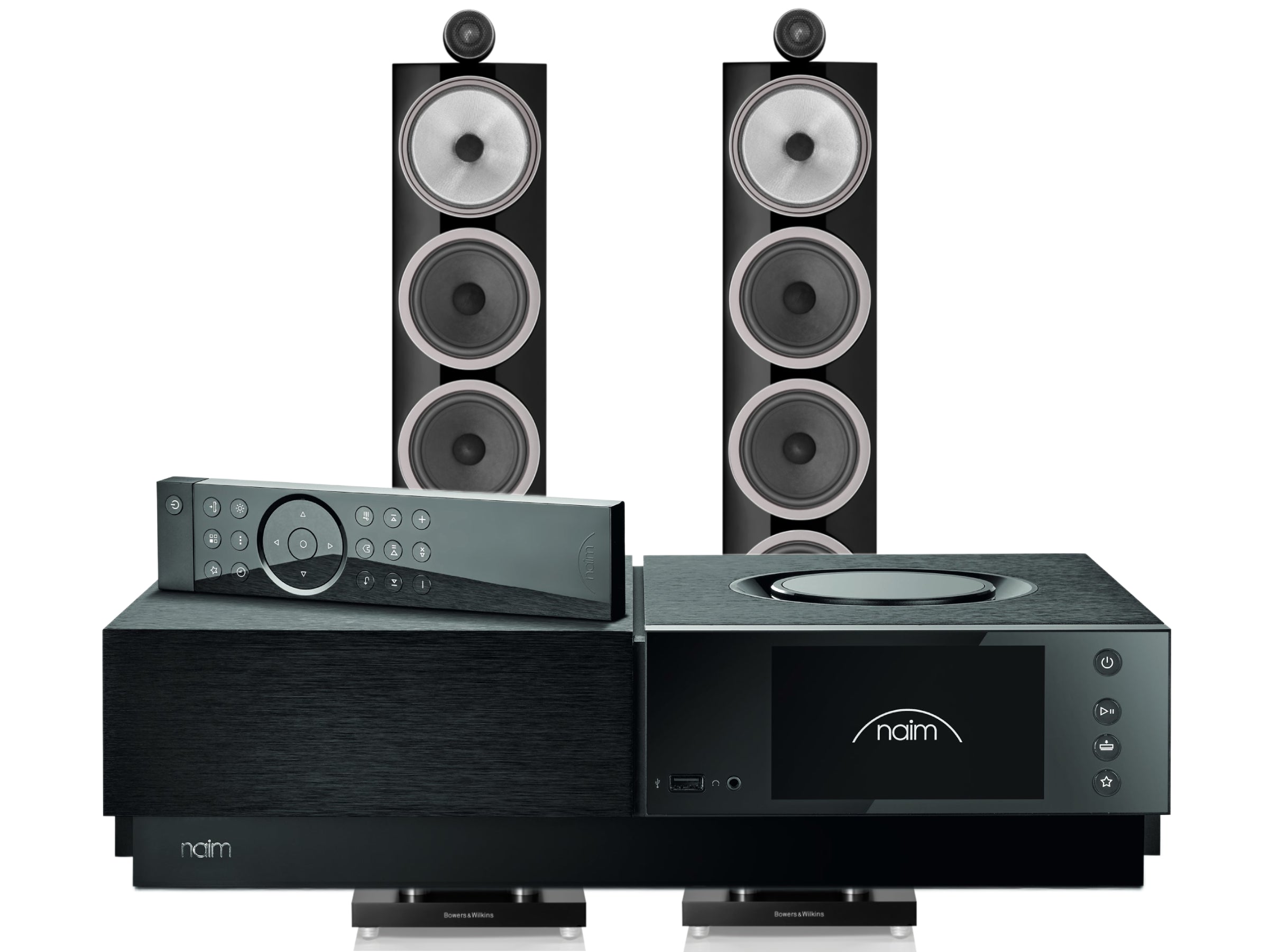Naim Uniti Nova PE with Bowers & Wilkins 702 S3 Floorstanding Speakers