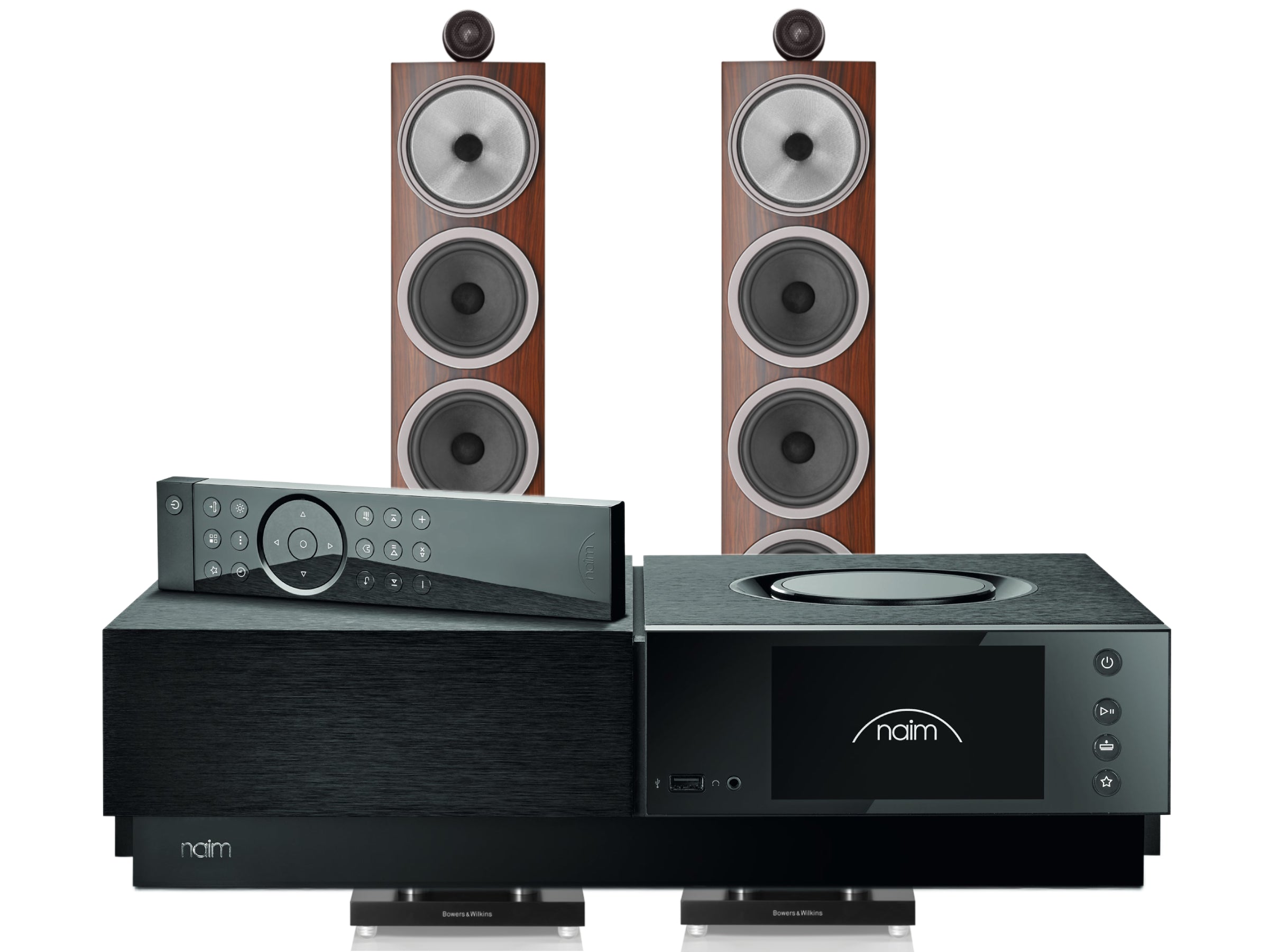 Naim Uniti Nova PE with Bowers & Wilkins 702 S3 Floorstanding Speakers