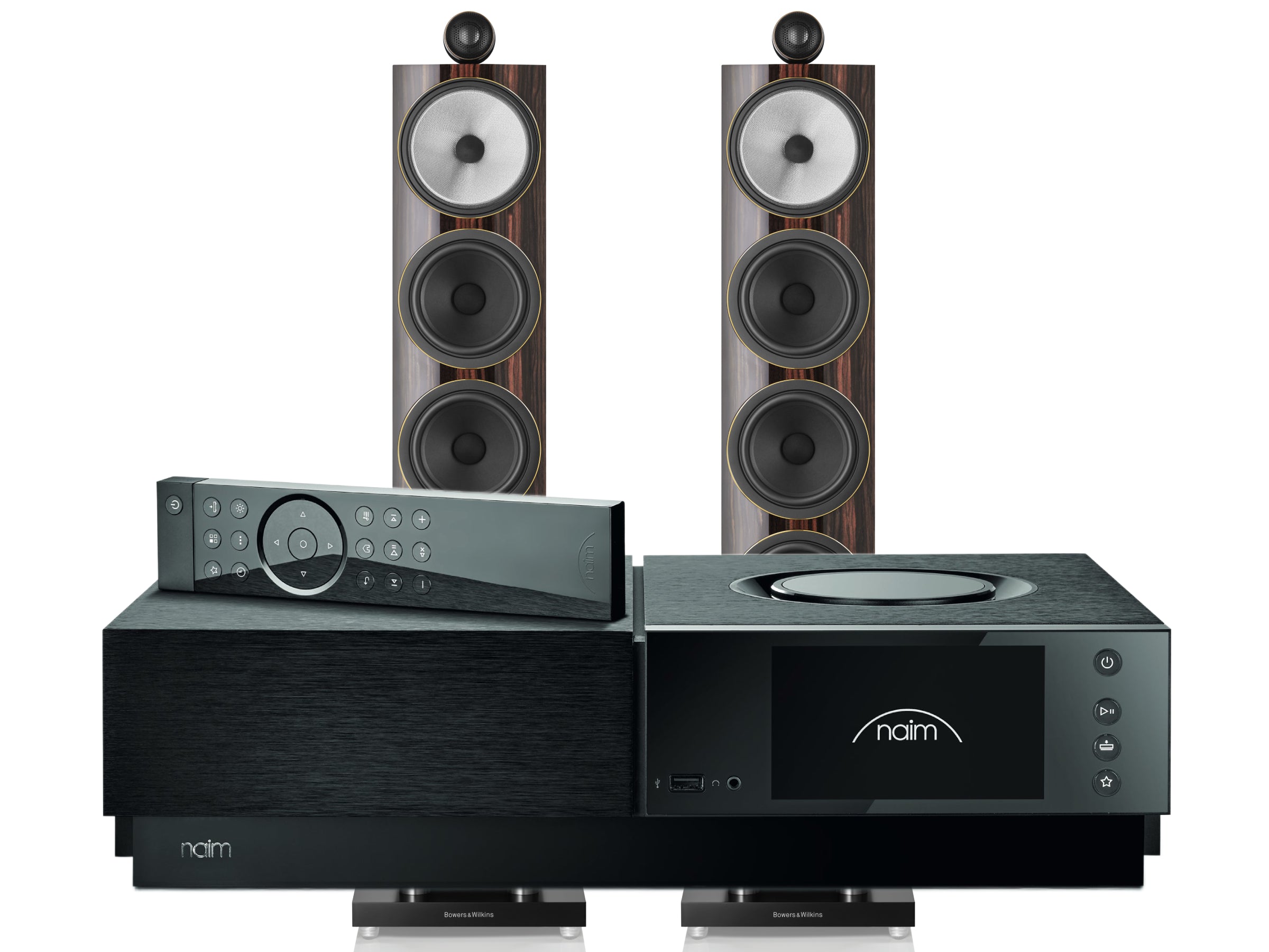 Naim Uniti Nova PE with Bowers & Wilkins 702 Signature Floorstanding Speakers