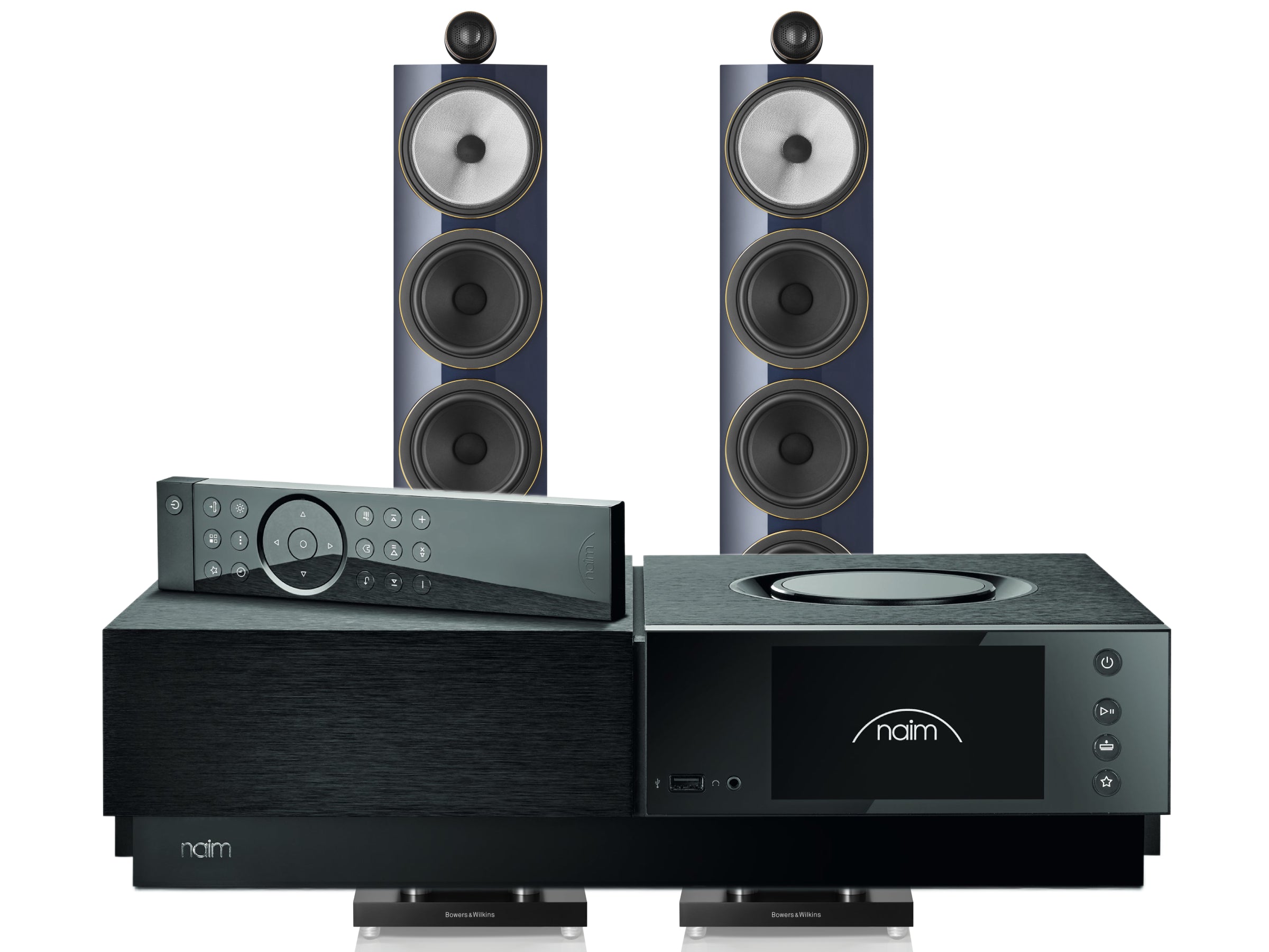Naim Uniti Nova PE with Bowers & Wilkins 702 Signature Floorstanding Speakers