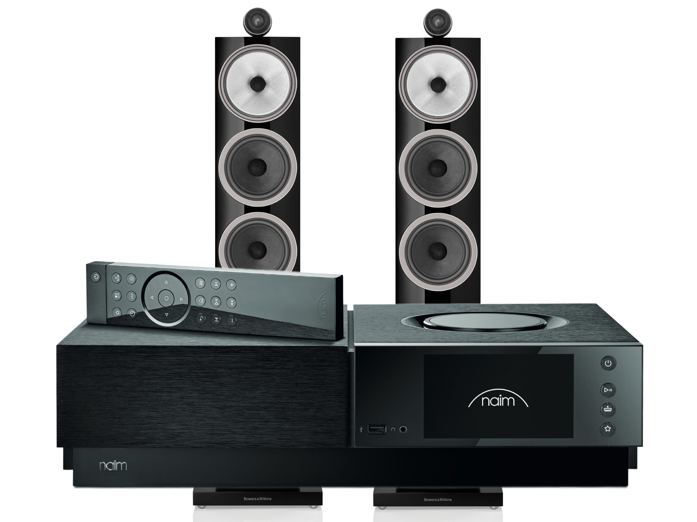 Naim Uniti Nova PE with Bowers & Wilkins 703 S3 Floorstanding Speakers
