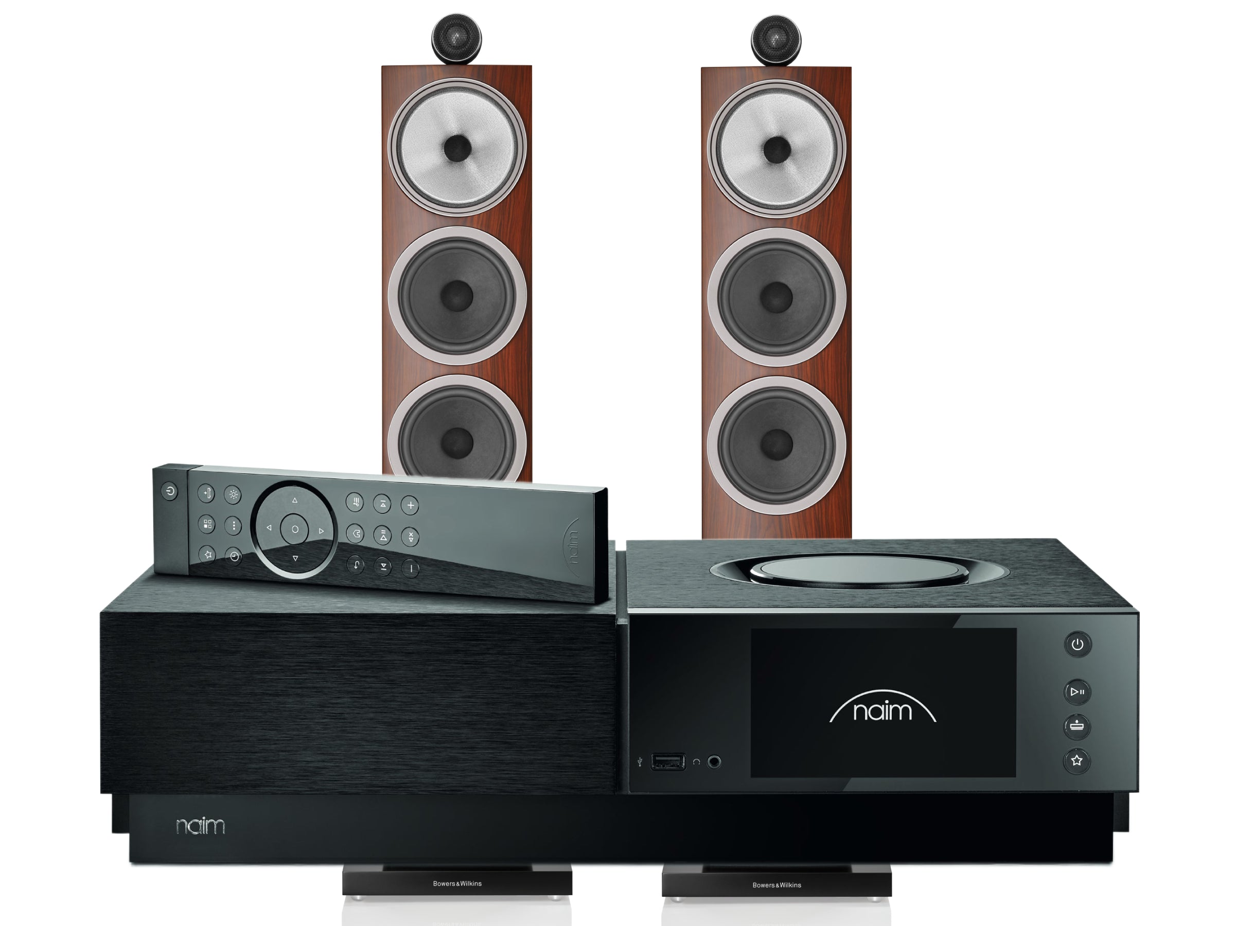 Naim Uniti Nova PE with Bowers & Wilkins 703 S3 Floorstanding Speakers