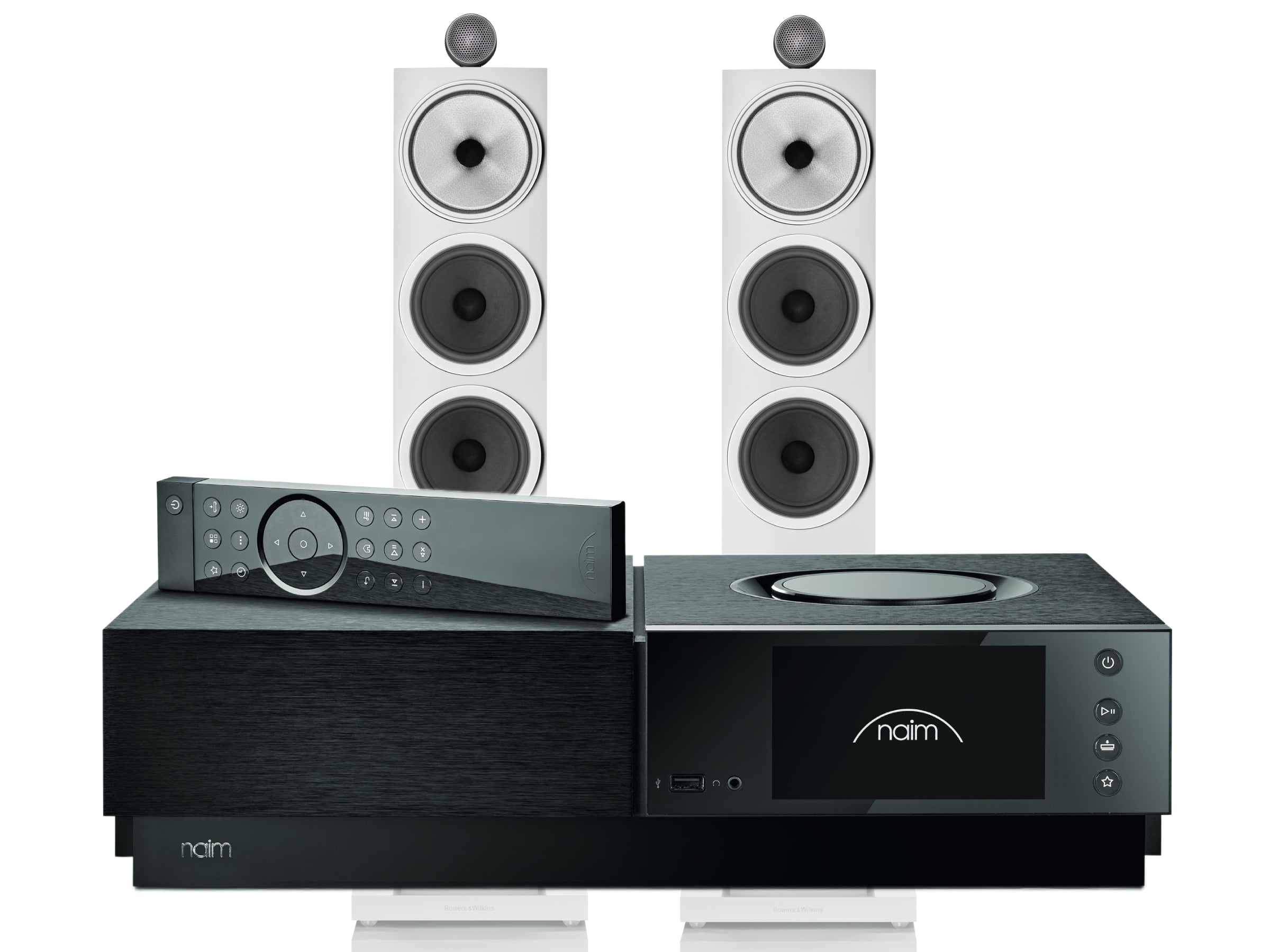 Naim Uniti Nova PE with Bowers & Wilkins 703 S3 Floorstanding Speakers