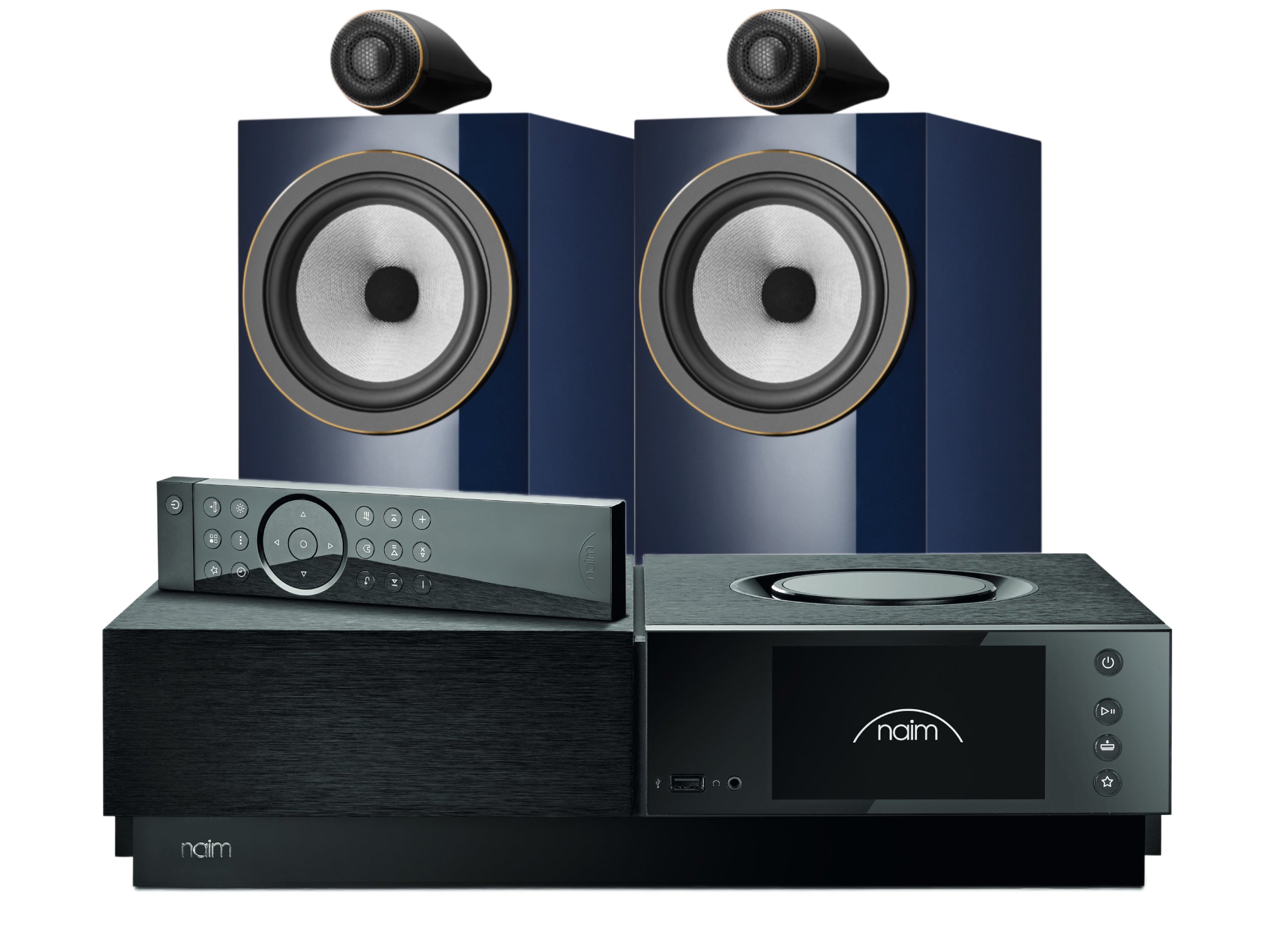 Naim Uniti Nova PE with Bowers & Wilkins 705 S3 Signature Bookshelf Speakers