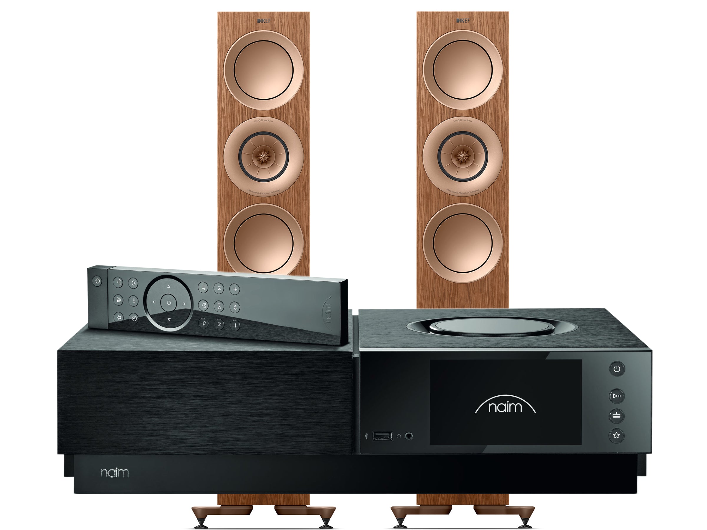 Naim Uniti Nova PE with KEF R7 META Floorstanding Speakers