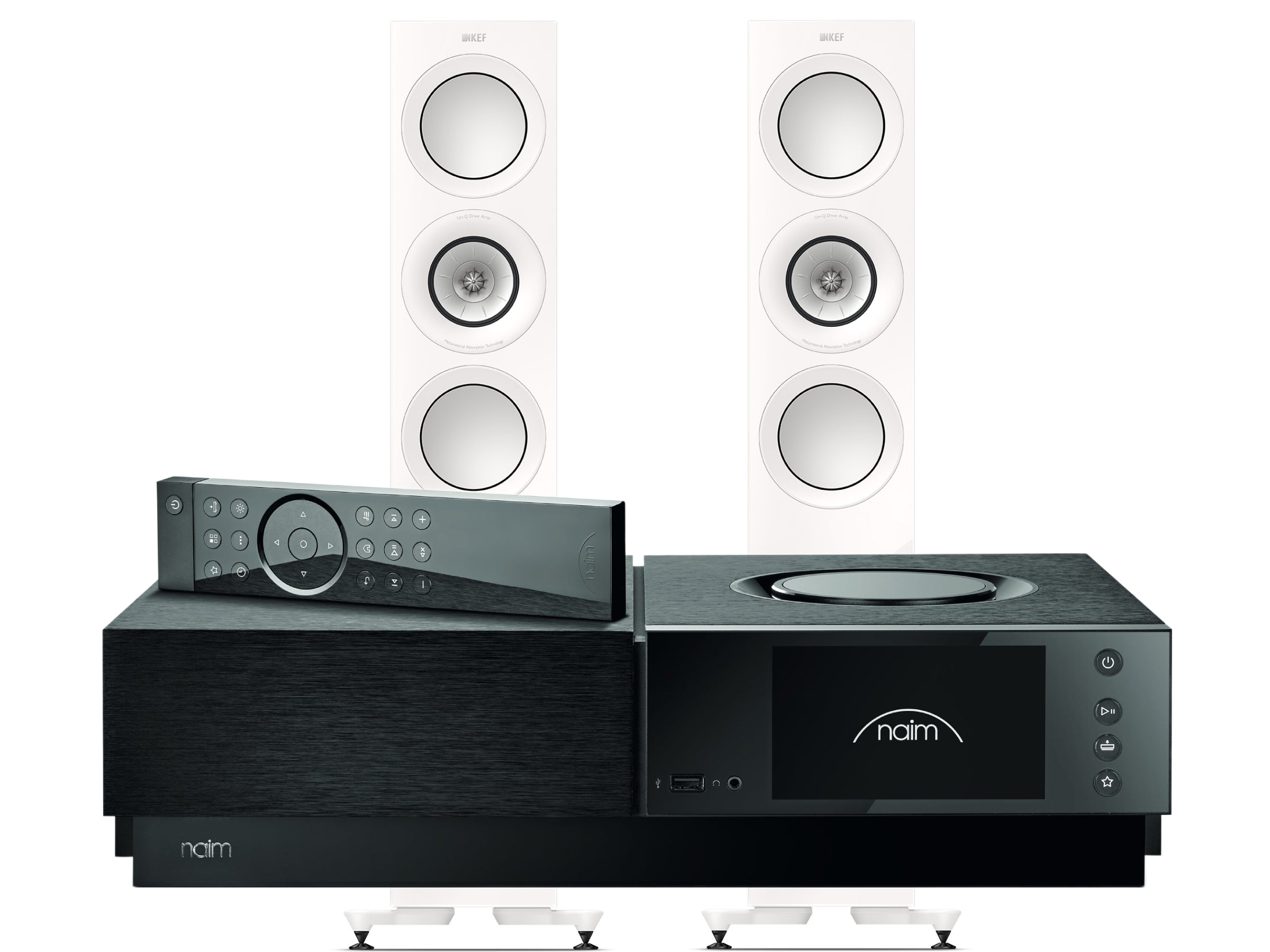 Naim Uniti Nova PE with KEF R7 META Floorstanding Speakers