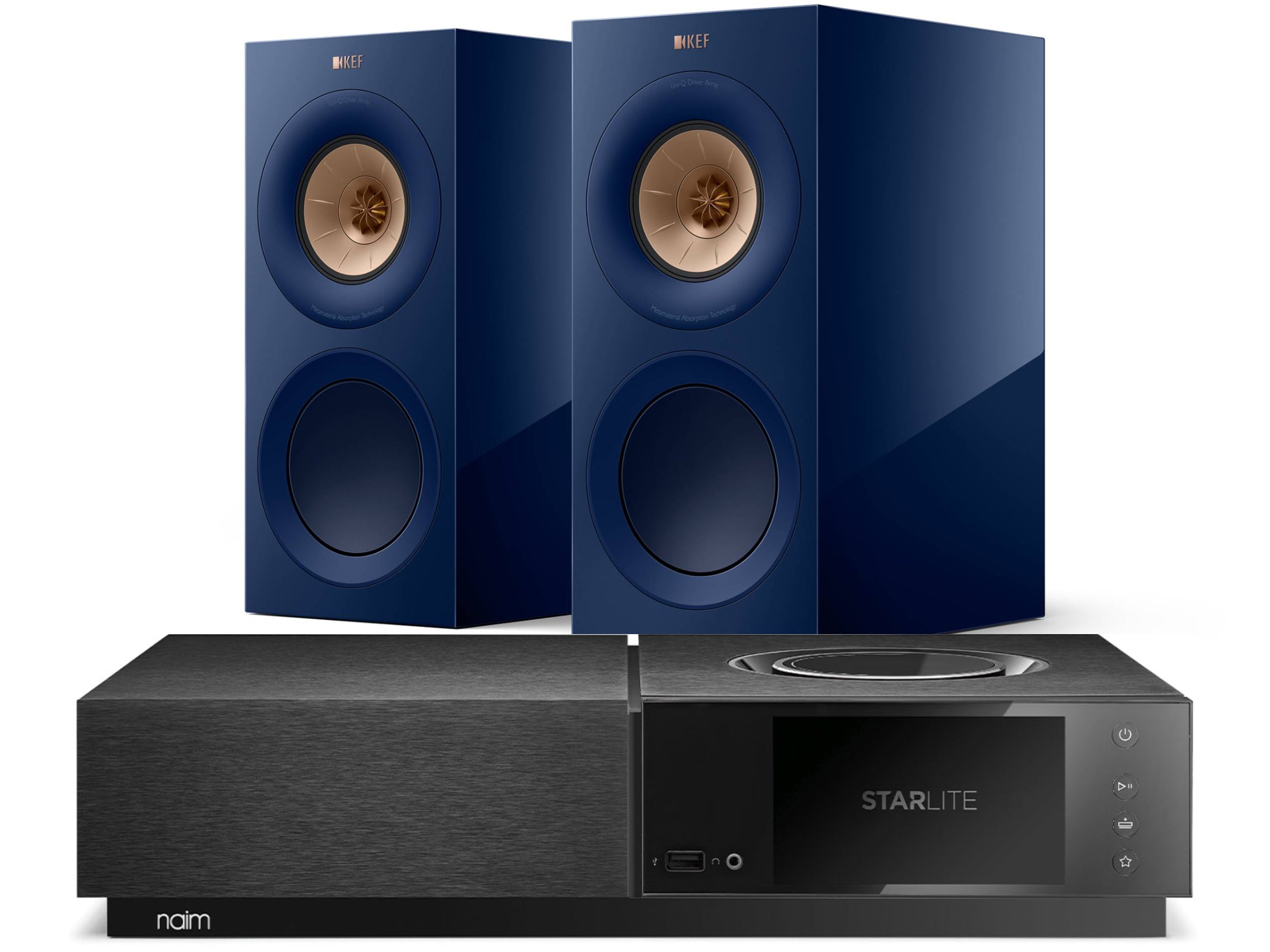 Naim Uniti Star Lite with KEF R3 META Bookshelf Speakers