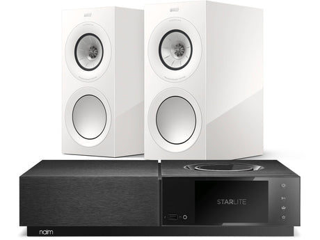 Naim Uniti Star Lite with KEF R3 Meta White speakers