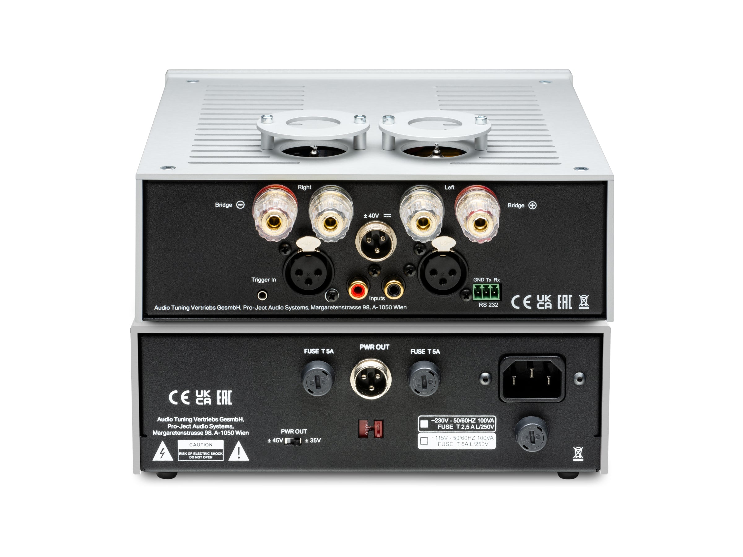 Pro-Ject Amp Box RS2 + Power Box Amp RS2 Integrated Amplifier with Power Supply