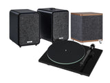 Pro-Ject T1 Evo Turntable with Ruark MR1 Mk3 Bluetooth Speakers & RS1 Subwoofer
