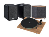 Pro-Ject T1 Evo Turntable with Ruark MR1 Mk3 Bluetooth Speakers & RS1 Subwoofer