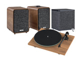 Pro-Ject T1 Evo Turntable with Ruark MR1 Mk3 Bluetooth Speakers & RS1 Subwoofer