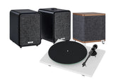 Pro-Ject T1 Evo Turntable with Ruark MR1 Mk3 Bluetooth Speakers & RS1 Subwoofer