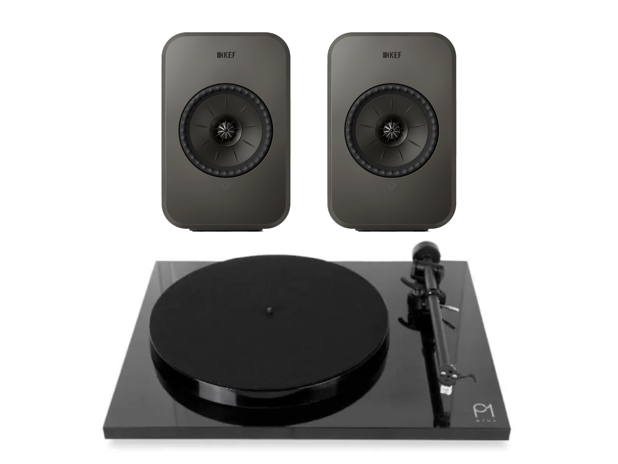 Rega Planar 1 Plus + Kef LSX II LT Wireless Turntable System