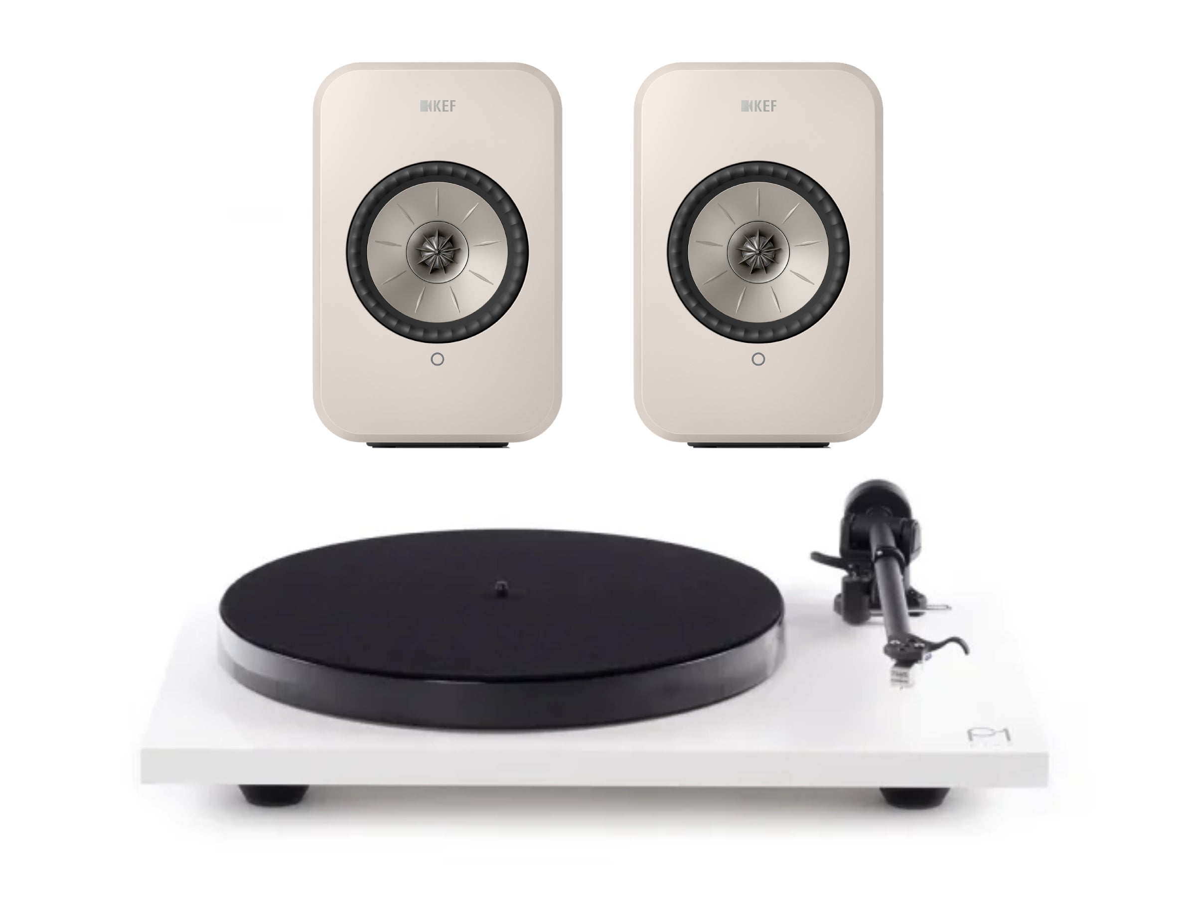 Rega Planar 1 Plus + Kef LSX II LT Wireless Turntable System