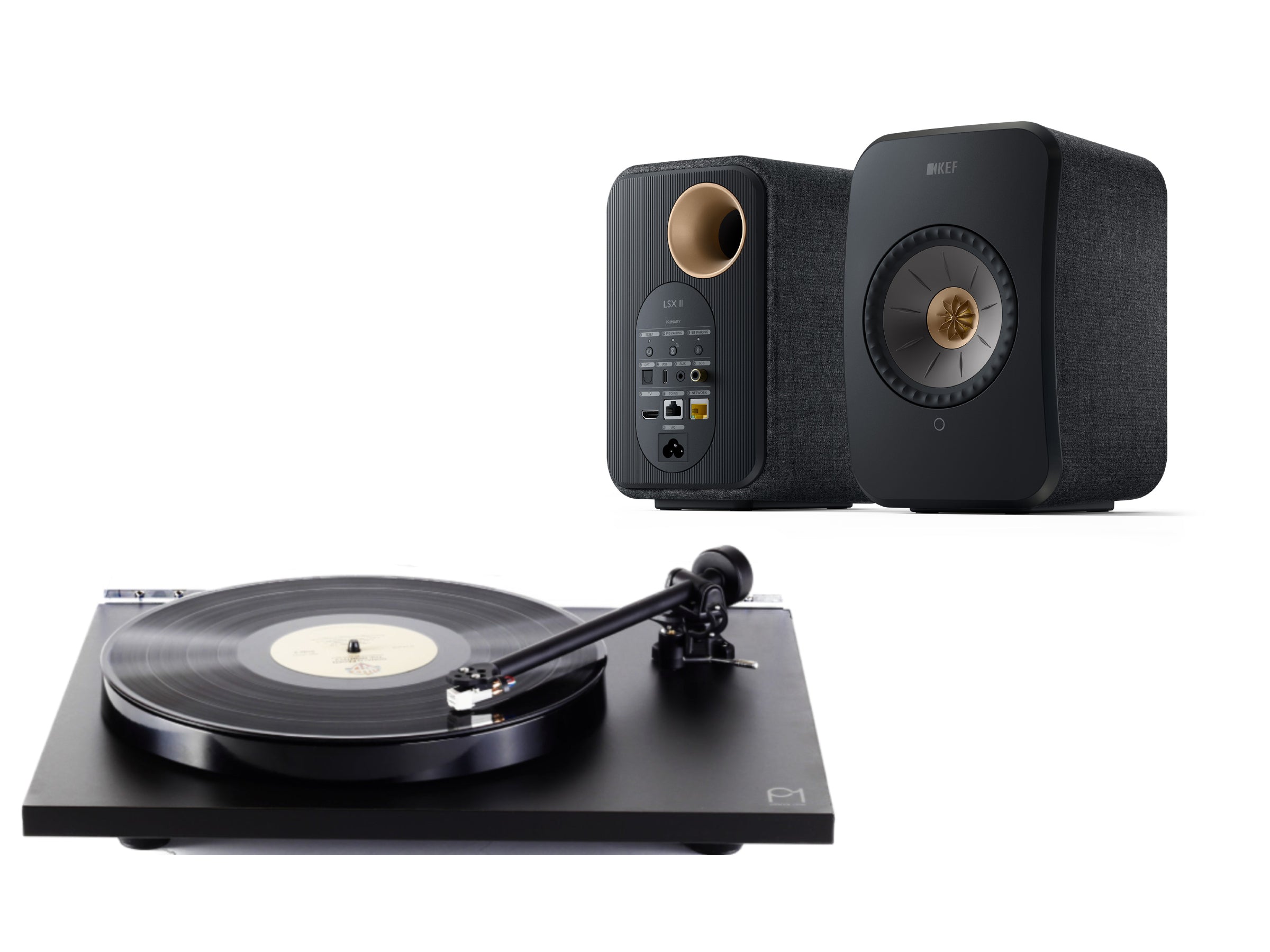 Rega Planar 1 Plus & Kef LSX II Wireless Turntable System