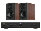 Rotel A8 Integrated Amplifier with Wharfedale Diamond 12.1i Bookshelf Speakers