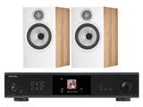 Rotel S14 Streaming Amplifier with Bowers & Wilkins 606 S3 Bookshelf Speakers