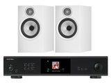 Rotel S14 Streaming Amplifier with Bowers & Wilkins 606 S3 Bookshelf Speakers