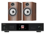 Rotel S14 Streaming Amplifier with Bowers & Wilkins 706 S3 Bookshelf Speakers