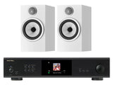 Rotel S14 Streaming Amplifier with Bowers & Wilkins 706 S3 Bookshelf Speakers