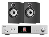 Rotel S14 Streaming Amplifier with Bowers & Wilkins 606 S3 Bookshelf Speakers