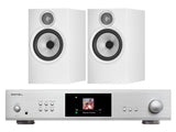 Rotel S14 Streaming Amplifier with Bowers & Wilkins 606 S3 Bookshelf Speakers