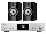 Rotel S14 Streaming Amplifier with Bowers & Wilkins 706 S3 Bookshelf Speakers