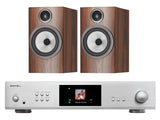 Rotel S14 Streaming Amplifier with Bowers & Wilkins 706 S3 Bookshelf Speakers