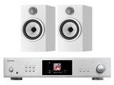 Rotel S14 Streaming Amplifier with Bowers & Wilkins 706 S3 Bookshelf Speakers
