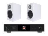 Rotel S14 Streaming Amplifier with Amora 5 Bookshelf Speakers