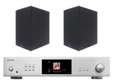 Rotel S14 Streaming Amplifier with Amora 5 Bookshelf Speakers