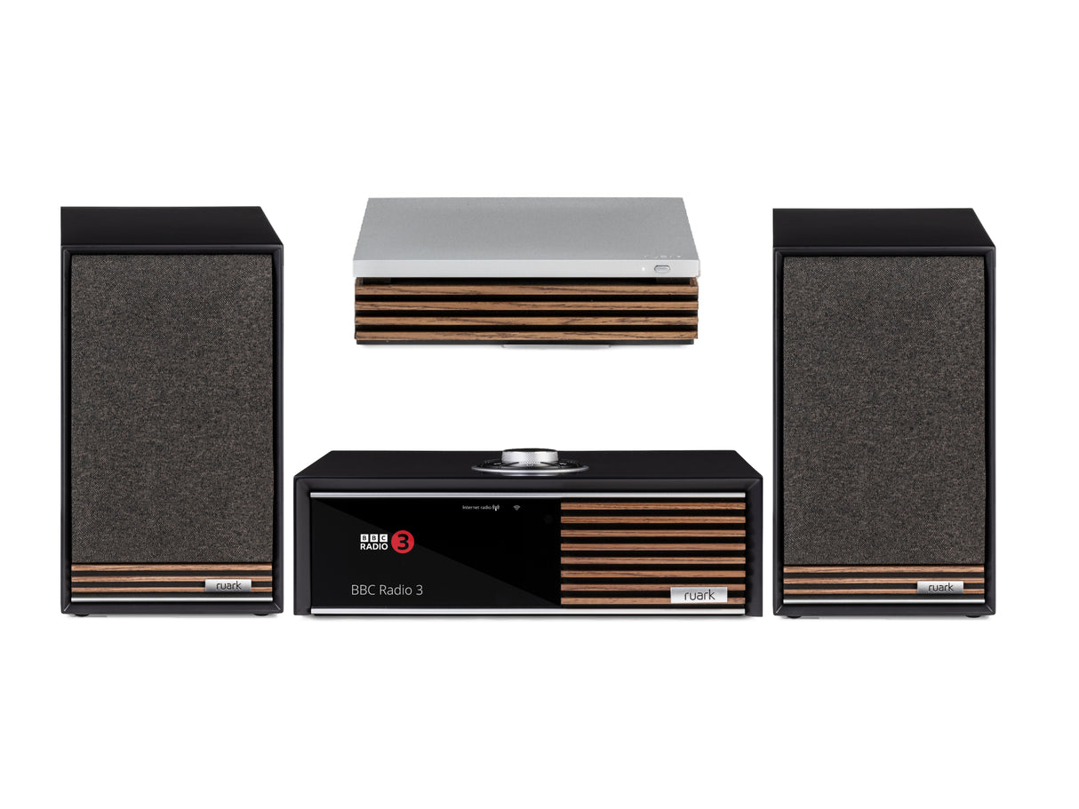 Ruark R610 with Sabre-R Bookshelf Speakers & R-CD100 CD Transport